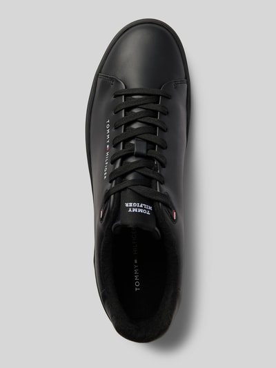 Peek & Cloppenburg Tommy HilfigerLedersneaker mit Label-Schriftzug Modell 'COURT THICK CUPSOLE' in black 50% Rabatt mit kostenlosem Versand