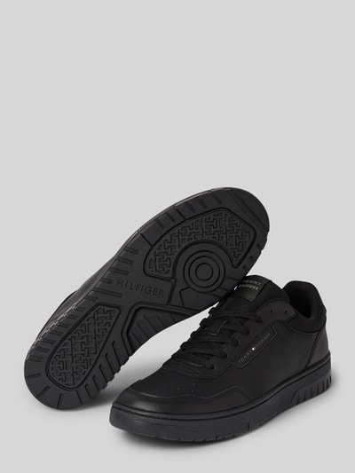 Peek & Cloppenburg Tommy HilfigerSneaker aus Leder-Mix Modell 'BASKET CORE LITE' in black Black Friday Preise