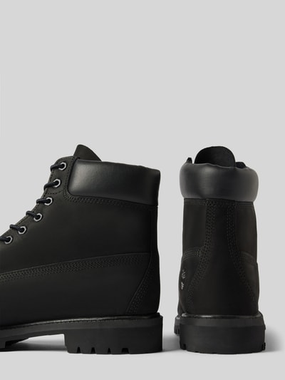 Peek & Cloppenburg TimberlandSchnürboots aus Leder mit Logo-Detail in black 50% Rabatt für begrenzte Zeit