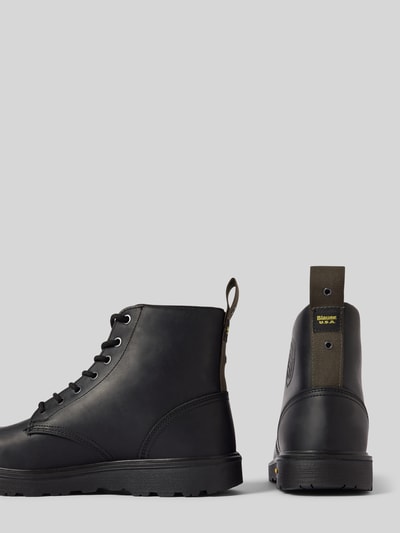 Peek & Cloppenburg Blauer USASchnürstiefel mit Label-Detail Modell 'GUANTANAMO' in black Online