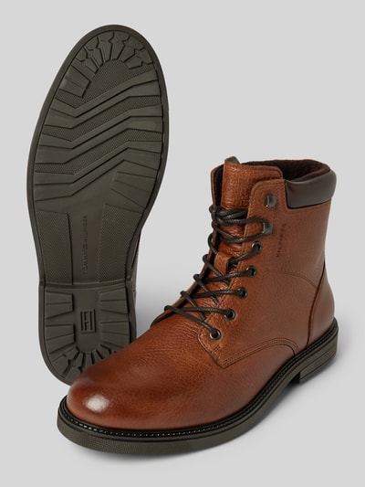 Peek & Cloppenburg Tommy HilfigerLederboots mit Label-Details in cognac Outlet