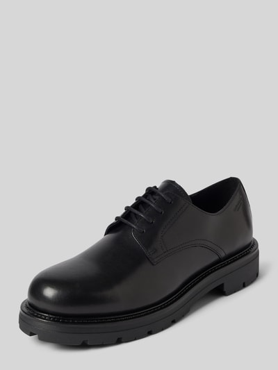 Peek & Cloppenburg VagabondSchnürschuhe aus Rindsleder mit Teilungsnähten Modell 'CAMERON' in black im Angebot