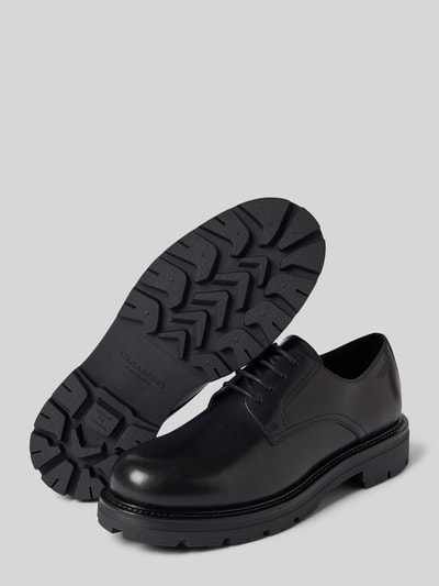 Peek & Cloppenburg VagabondSchnürschuhe aus Rindsleder mit Teilungsnähten Modell 'CAMERON' in black im Angebot