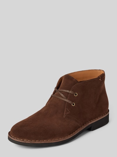 Peek & Cloppenburg Polo Ralph LaurenSchnürboots aus echtem Leder Modell 'TALAN' in dunkelbraun Schlussverkauf