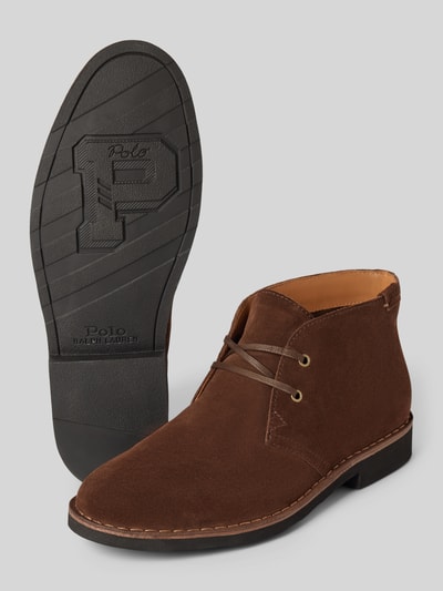 Peek & Cloppenburg Polo Ralph LaurenSchnürboots aus echtem Leder Modell 'TALAN' in dunkelbraun Schlussverkauf