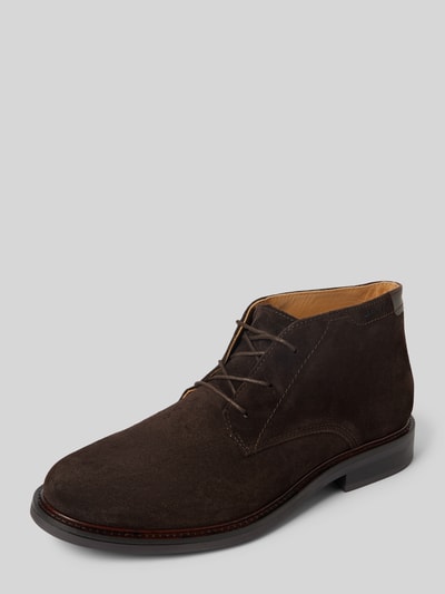 Peek & Cloppenburg GantLederboots mit Schnürverschluss Modell 'St Fairkon' in mittelbraun Fabrikverkauf