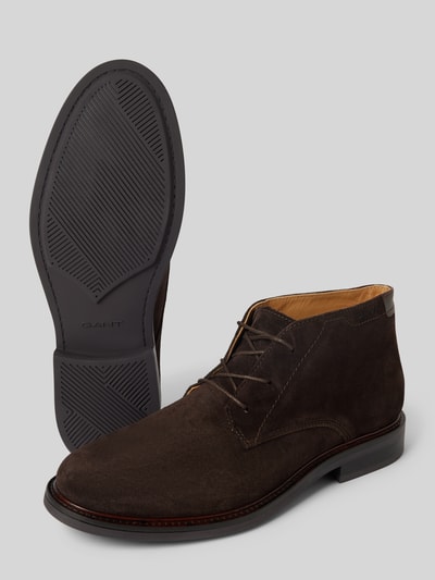 Peek & Cloppenburg GantLederboots mit Schnürverschluss Modell 'St Fairkon' in mittelbraun Fabrikverkauf