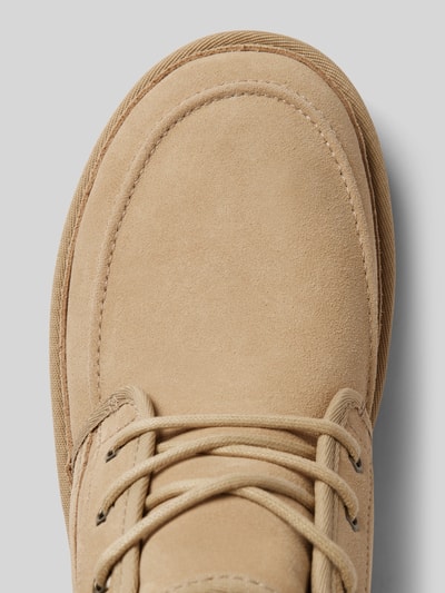 Peek & Cloppenburg UGGSchnürboots aus Leder mit Label-Schriftzug Modell 'NEUMEL' in beige Limitierter Zeitrabatt