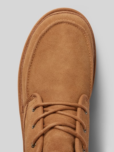 Peek & Cloppenburg UGGSchnürboots aus Leder mit Label-Schriftzug Modell 'NEUMEL' in cognac Fabrikpreis