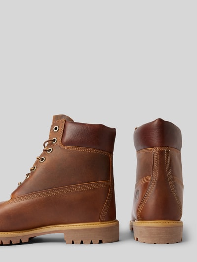 Peek & Cloppenburg TimberlandSchnürboots aus echtem Leder in mittelbraun Sonderangebot