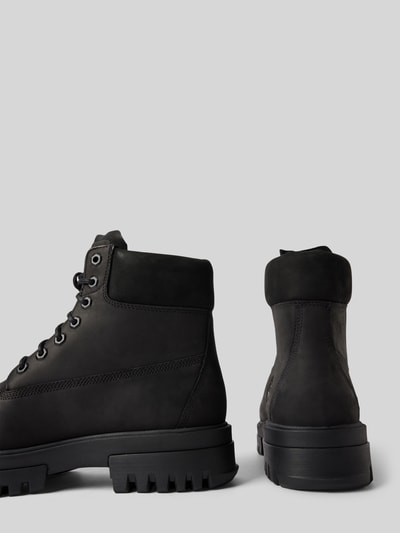 Peek & Cloppenburg TimberlandSchnürboots aus Leder mit Logo-Detail Modell 'ARBOR' in black Günstig kaufen