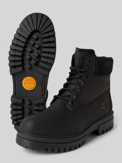 Peek & Cloppenburg TimberlandSchnürboots aus Leder mit Logo-Detail Modell 'ARBOR' in black Günstig kaufen