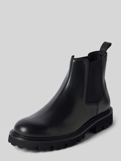 Peek & Cloppenburg BOSSChelsea Boots aus Leder mit Zugschlaufe Modell 'Julyo' in black Exklusivangebot