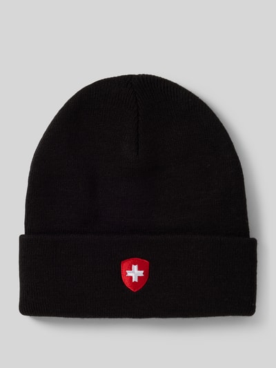 Peek & Cloppenburg WellensteynStrickmütze mit Logo-Stitching in black Cyber Monday