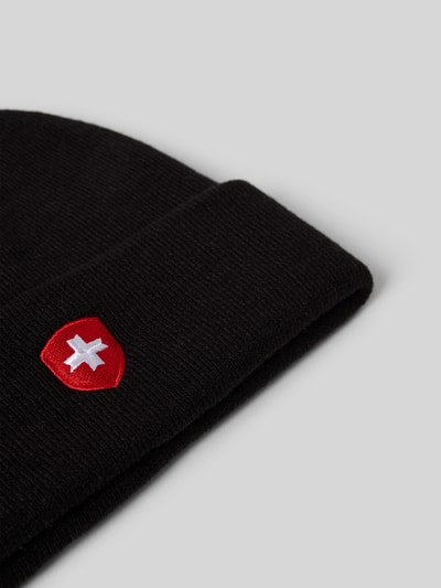 Peek & Cloppenburg WellensteynStrickmütze mit Logo-Stitching in black Cyber Monday