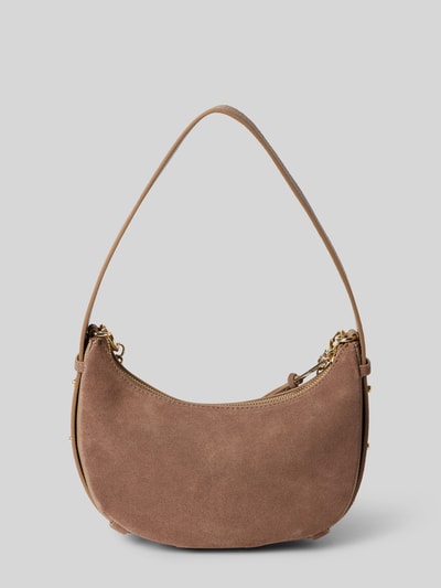 Peek & Cloppenburg Hey MarlyHandtasche mit Label-Applikation Modell 'Lifetime Sister' in taupe Jubiläumsangebot