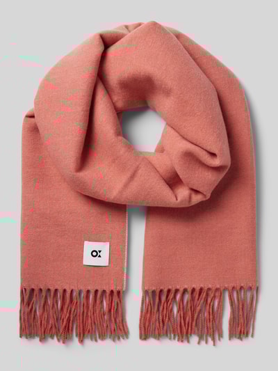 Peek & Cloppenburg OPUSSchal mit Label-Patch Modell 'Atopa' in lachs Online Outlet