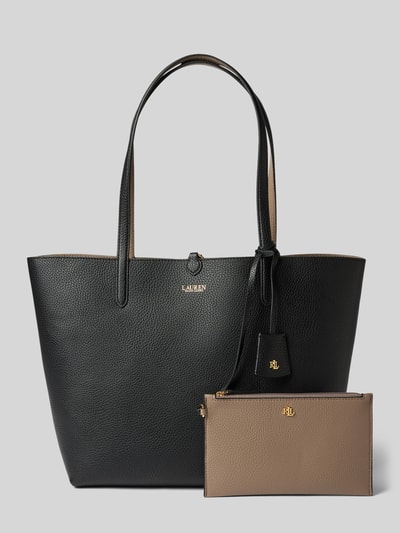 Peek & Cloppenburg Lauren Ralph LaurenHandtasche mit Label-Print Modell 'RVRSBLE' in black Exklusive Angebote
