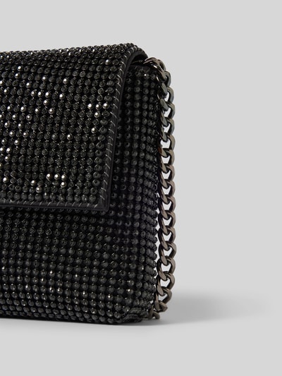 Peek & Cloppenburg GuessClutch mit Ziersteinbesatz Modell 'ZALINA FLAP' in black Neuheiten