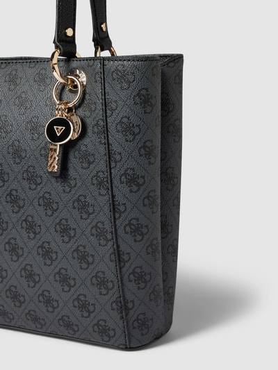 Peek & Cloppenburg GuessHandtasche mit Allover-Muster Modell 'NOELLE NOEL TOTE' in graphit Saisonale Angebote