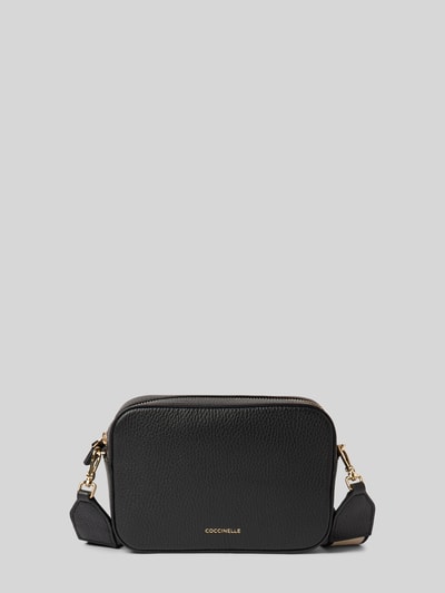 Peek & Cloppenburg CoccinelleLederumhängetasche mit Label-Schriftzug Modell 'TEBE' in black Wochenangebot