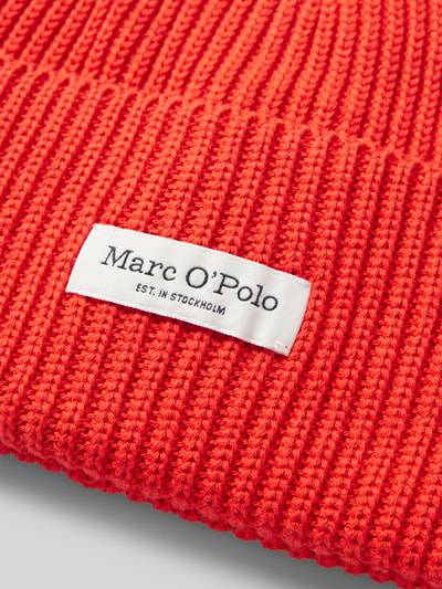 Peek & Cloppenburg Marc O'PoloBeanie aus reiner Baumwolle mit breitem Umschlag in rot Letzte 3 Tage