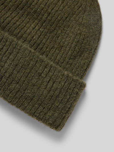 Peek & Cloppenburg Selected FemmeBeanie mit breiter Krempe Modell 'MALINE' in oliv melange Bis zu 55% Rabatt