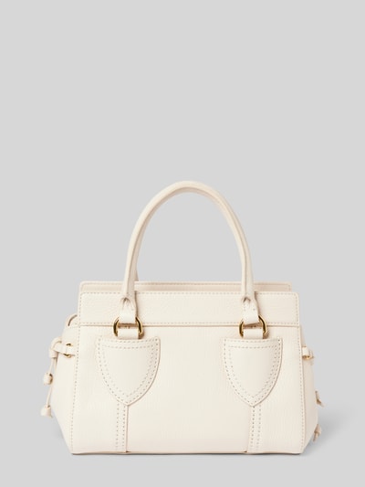 Peek & Cloppenburg CoccinelleHandtasche mit Label-Print Modell 'YORK' in ecru Fabrikladen
