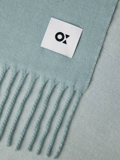 Peek & Cloppenburg OPUSSchal mit Label-Patch Modell 'Atopa' in eisblau Black Friday Preise