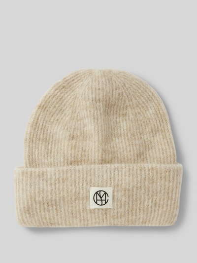 Peek & Cloppenburg MSCH CopenhagenBeanie mit Logo-Patch Modell 'Hope' in beige 50% Rabatt für begrenzte Zeit