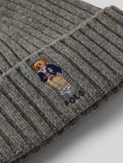 Peek & Cloppenburg Polo Ralph LaurenMütze aus Wolle mit Label-Stitching in hellgrau Online