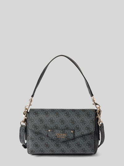 Peek & Cloppenburg GuessHandtasche mit Label-Applikation Modell 'ECO BRENTON' in black Verkauf