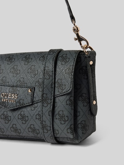 Peek & Cloppenburg GuessHandtasche mit Label-Applikation Modell 'ECO BRENTON' in black Verkauf