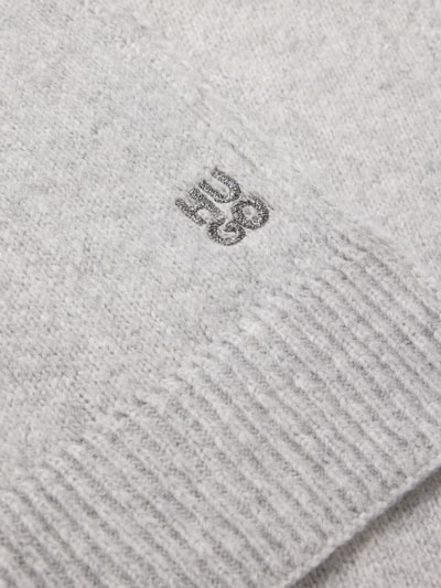 Peek & Cloppenburg HUGOBeanie im Set mit Wollschal Modell 'Sarmi' in mittelgrau Angebote