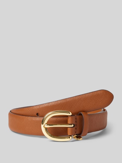 Peek & Cloppenburg Lauren Ralph LaurenLedergürtel mit Dornschließe Modell 'CHARM' in cognac im Angebot