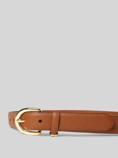 Peek & Cloppenburg Lauren Ralph LaurenLedergürtel mit Dornschließe Modell 'CHARM' in cognac im Angebot