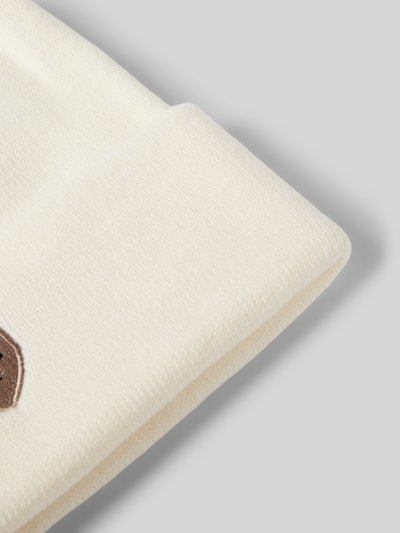 Peek & Cloppenburg WellensteynStrickmütze mit Logo-Stitching in weiss Meist gekauft