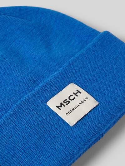 Peek & Cloppenburg MSCH CopenhagenBeanie mit Label-Patch Modell 'Mojo' in royal Limitierter Zeitrabatt