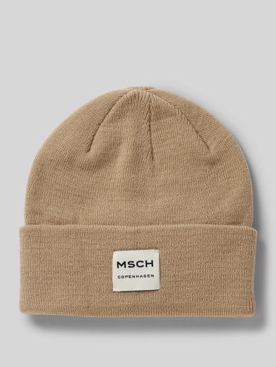 Peek & Cloppenburg MSCH CopenhagenBeanie mit Label-Patch Modell 'Mojo' in beige Fabrikpreis