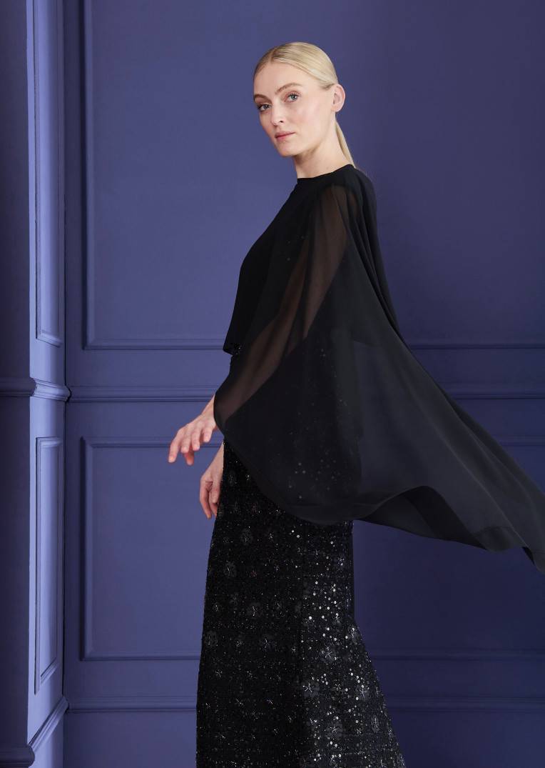 Talbot Runhof Poncho Cia1 Flash Sale