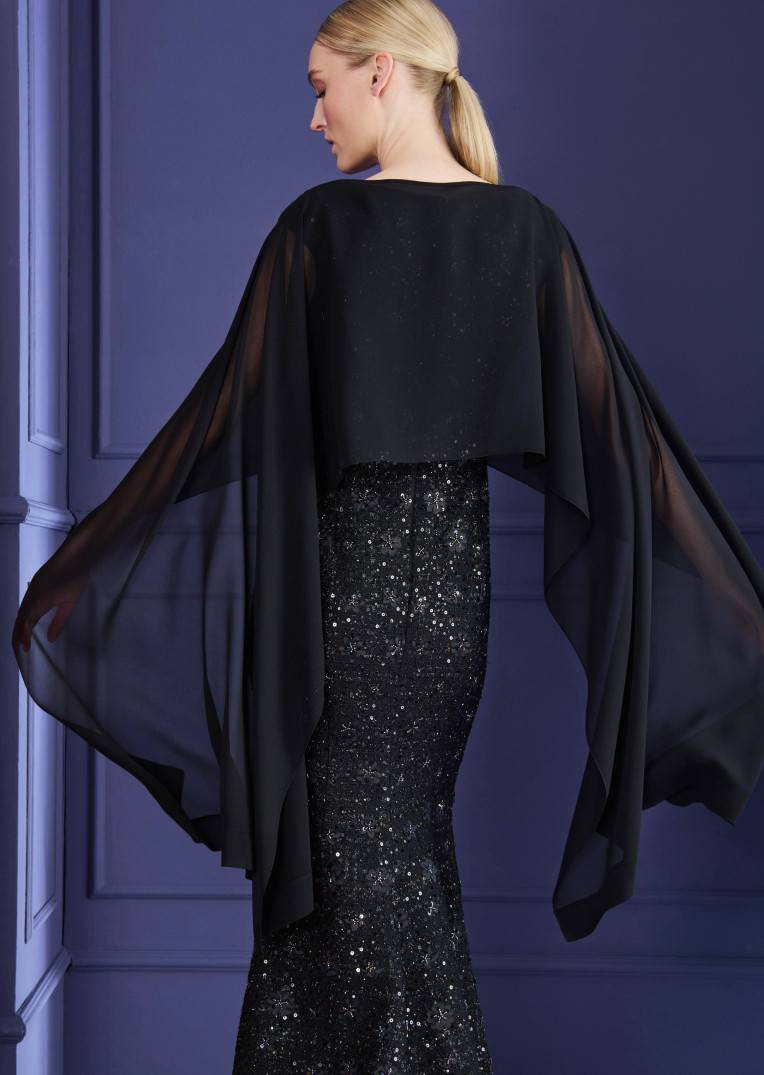 Talbot Runhof Poncho Cia1 Flash Sale