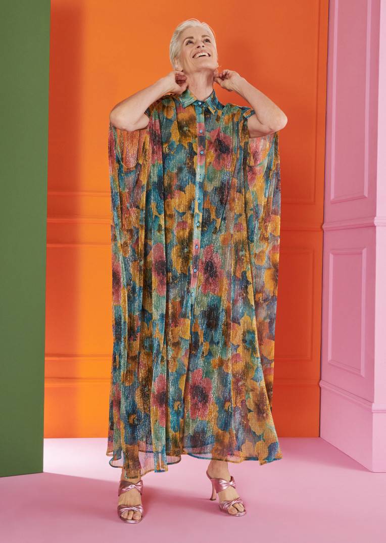 Talbot Runhof Langes Kleid Locker1 Im Verkauf