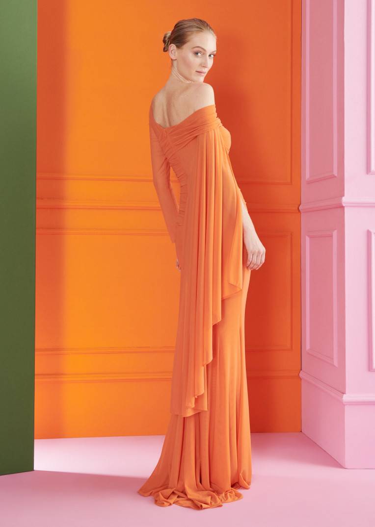 Talbot Runhof Abendkleid Goldfield3 Verkauf