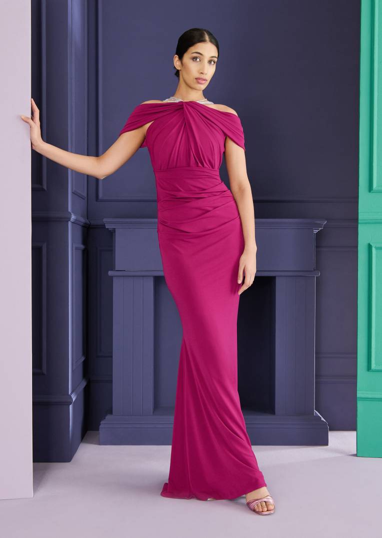 Talbot Runhof Abendkleid Morelle1 Bis zu 60% Rabatt